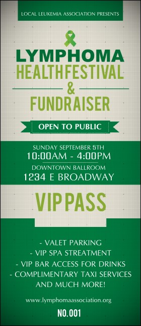 Lymphoma VIP Pass Product Front
