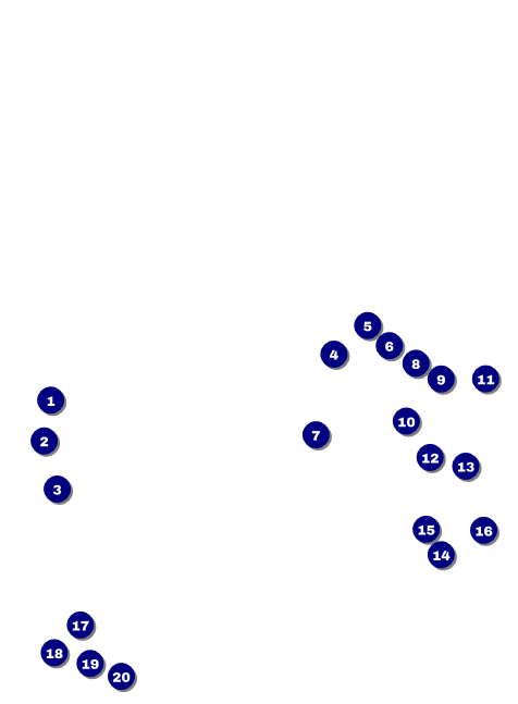 Retro Colors Invitation Front Field Markers