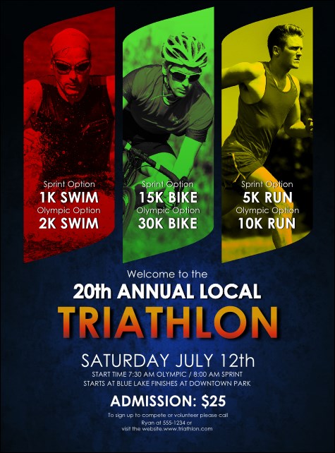 Triathlon Flyer Product Front