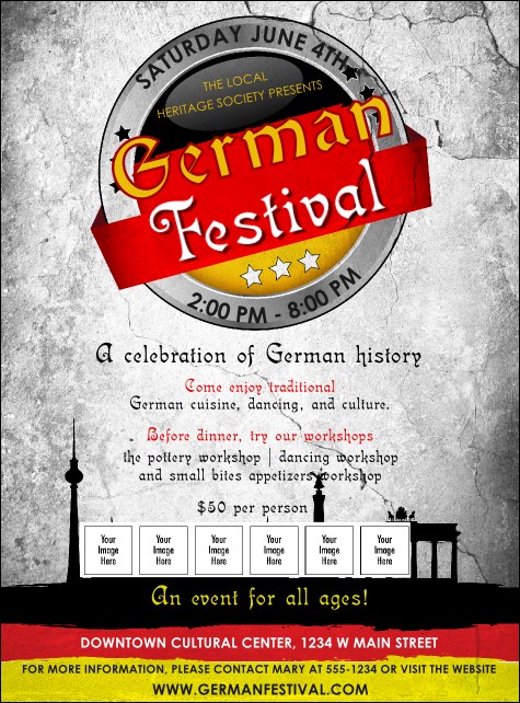 German Logo Flyer Product Front