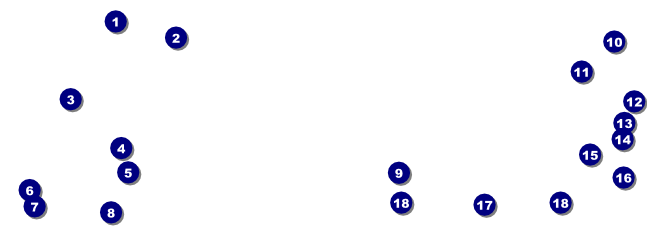 Mexican Hat Event Ticket Front Field Markers