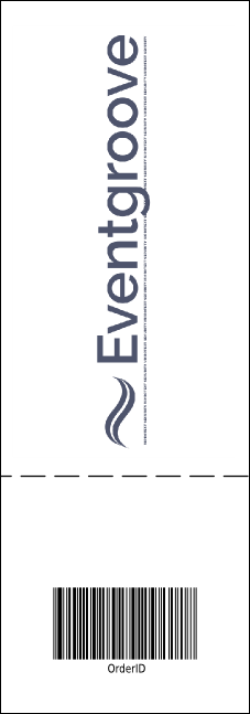 Soccer Ribbon Event Ticket Product Back