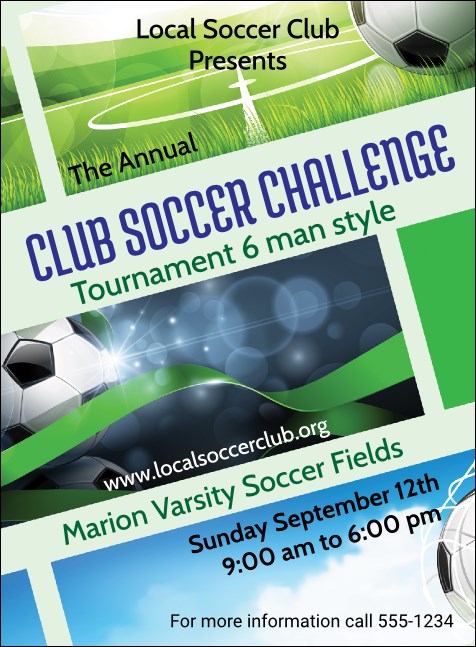 Soccer Ribbon Invitation Product Front