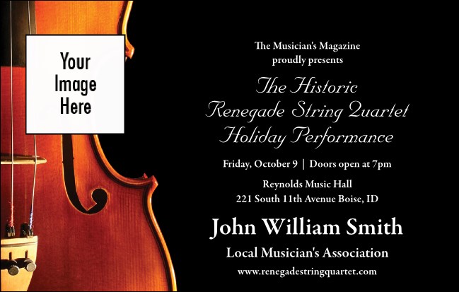 Violin VIP Event Badge Medium Product Front