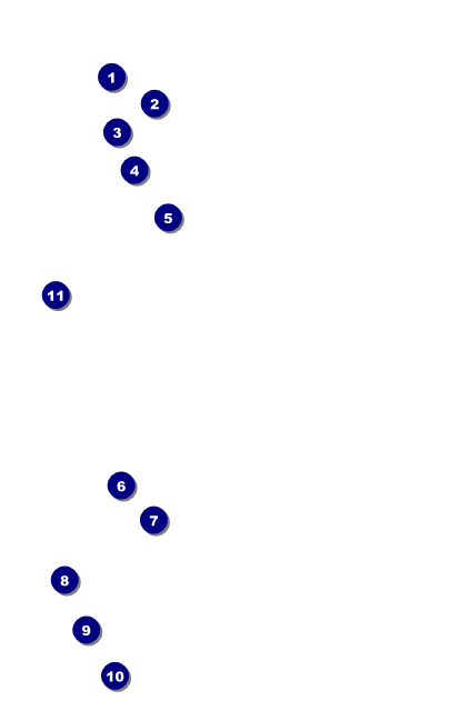 Run for a Cause (Blue-Green) VIP Event Badge Medium Front Field Markers