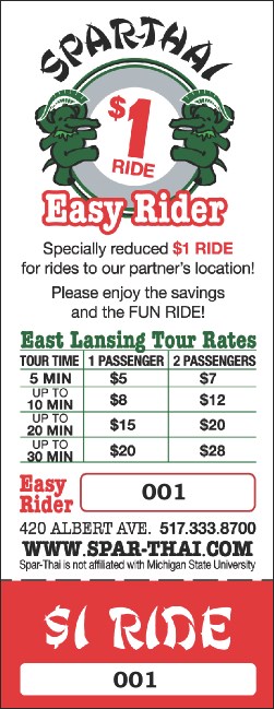 Spar Thai Easy Rider Ticket Product Front