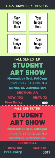 Image Upload Reserved Event Ticket Product Front