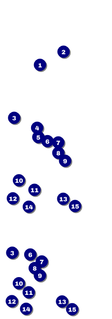 Retro Colors Reserved Event Ticket Front Field Markers