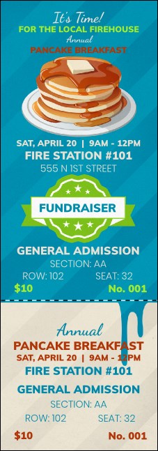 Pancake Stack Reserved Event Ticket Product Front