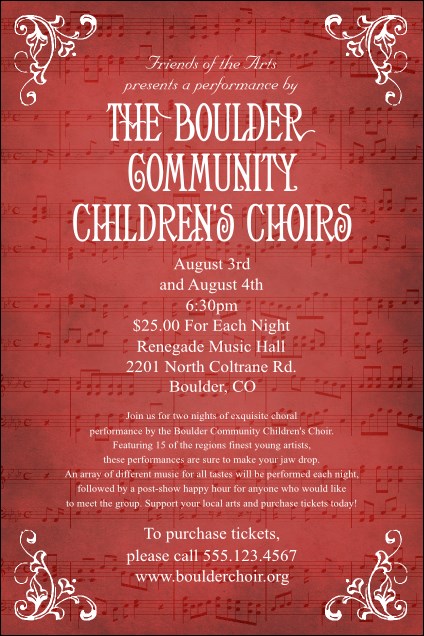 Choral Poster Product Front