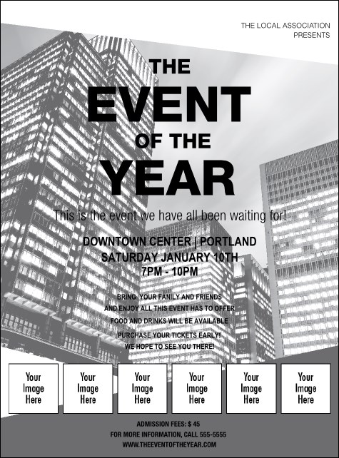 All Purpose buildings Black and White Image Flyer Product Front