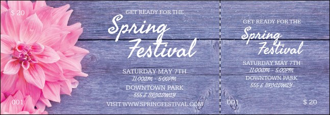 Spring Festival 2 Event Ticket Product Front