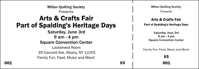 All Purpose Event Ticket 0007 Product Front