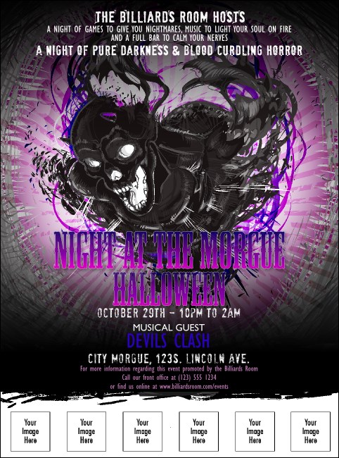 Demon Explosion Flyer With Place Holder Image Product Front