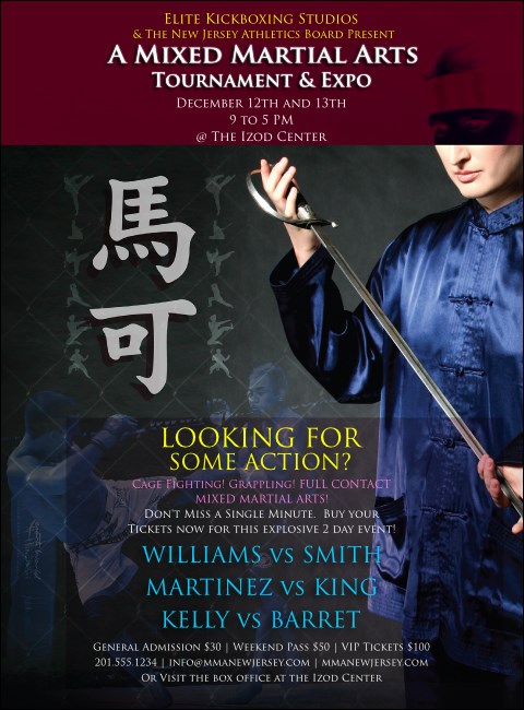 MMA Sword Red Flyer Product Front