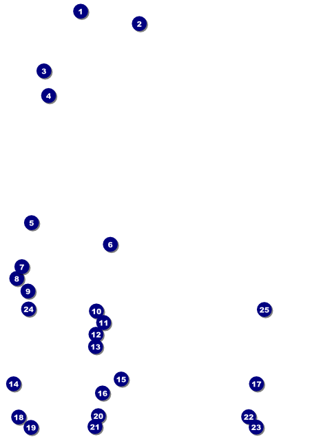 Sunrise Retro Flyer Front Field Markers