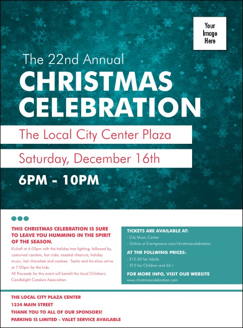 Holiday Snowflake Flyer