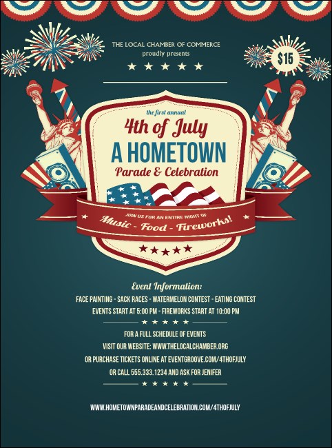 Fourth of July Freedom Blue Flyer