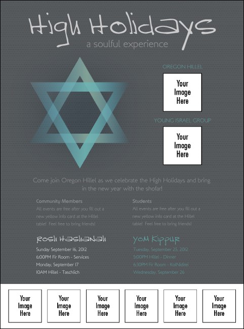 High Holidays Logo Flyer 2 Product Front