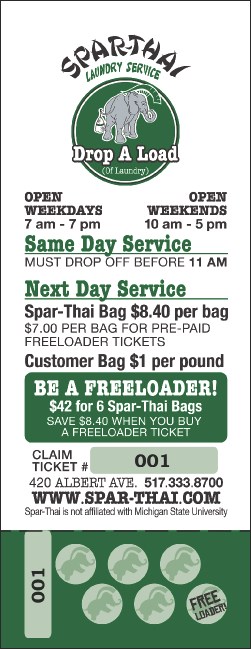 Spar-Thai Business Information  Ticket Product Front