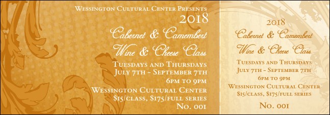 Year Classic Yellow General Admission Ticket Product Front