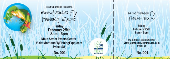 Spring Fishing Event Ticket Product Front