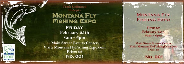 Fly Fishing Event Ticket Product Front