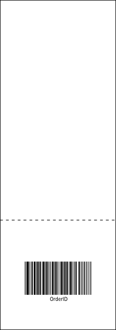 Paper Christmas Tree Red Event Ticket Product Back