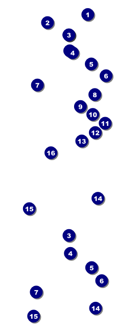 Disco Event Ticket Front Field Markers