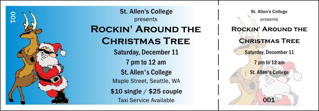 Cool Christmas Event Ticket 001