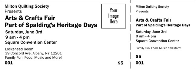 B&W Logo General Admission Ticket 001 Product Front