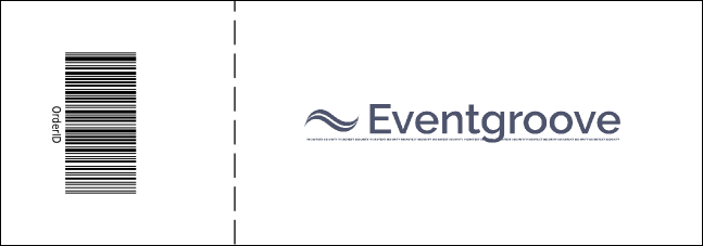 Orange Two-Tone General Admission Ticket Product Back