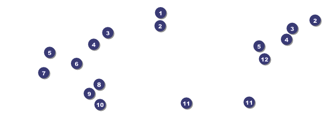 Winter General Admission Ticket with a full bleed Front Field Markers