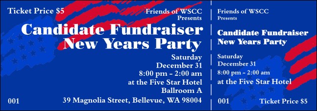 American Flag Ticket 003