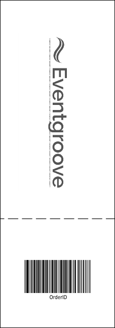 School Notebook Black and White Event Ticket Product Back