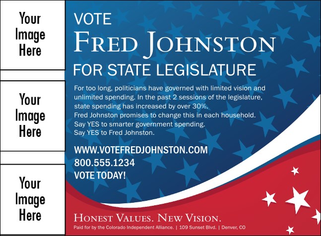 Patriotic Vote Invitation Product Front