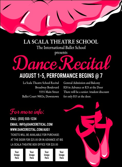 Dance Recital Invitation Product Front