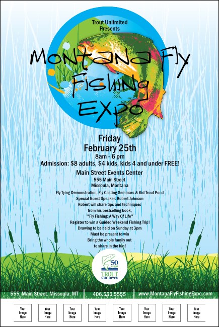 Colorful Trout Poster