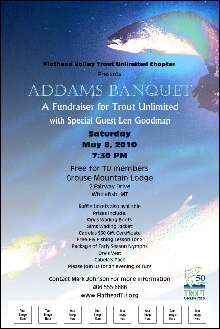 Blue Trout Poster Product Front