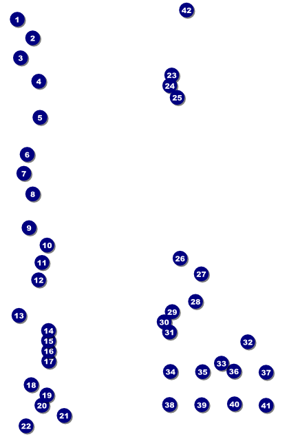 Run for a Cause Blue & Green Poster Front Field Markers