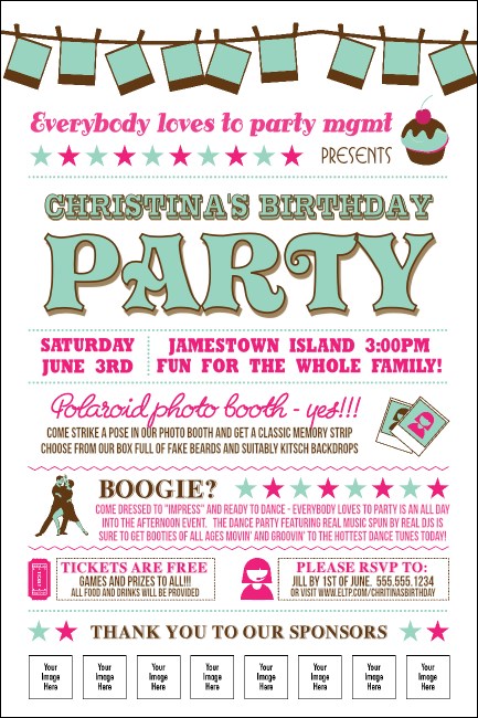 Birthday Whimsical  Poster Product Front