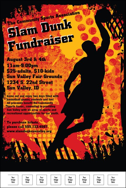 Basketball Dunk Poster Product Front