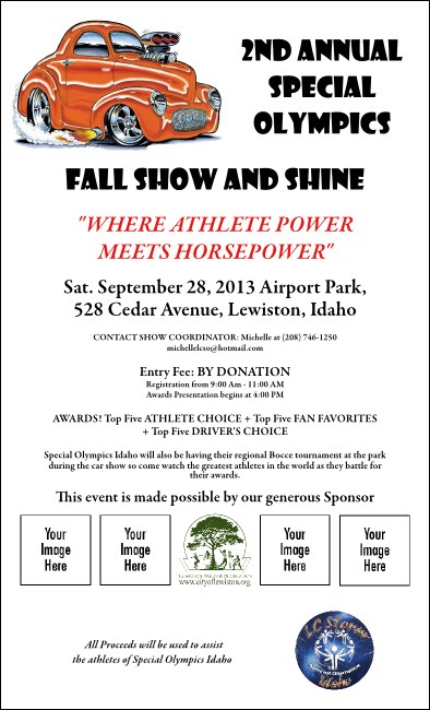 Special Olympic Show and Shine Poster