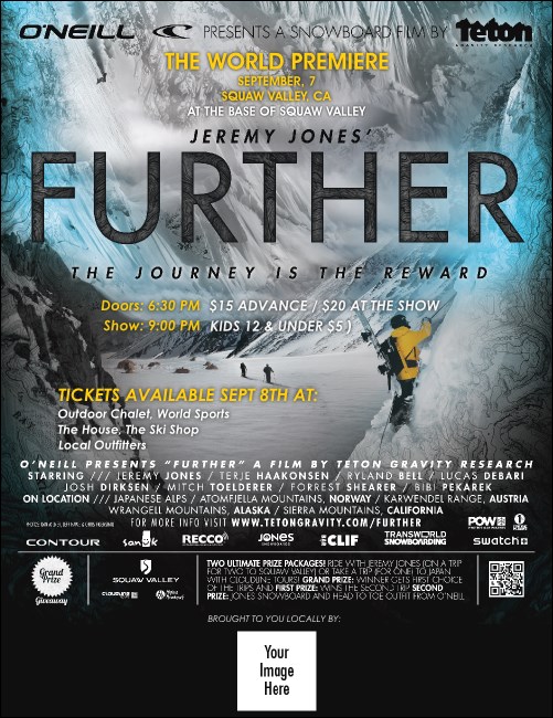 TGR FURTHER 8.5x11 Flyer with Logo Banner Product Front