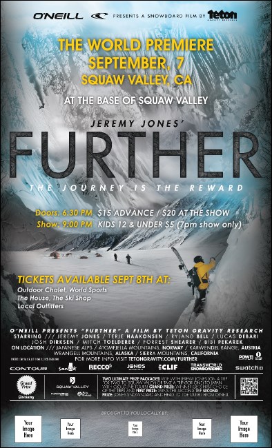 TGR FURTHER 8.5x14 Flyer with 5 sponsor images Product Front