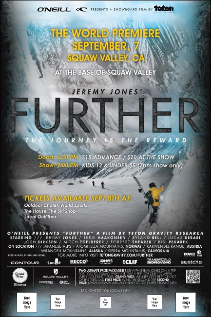 TGR FURTHER Poster with 5 sponsor images