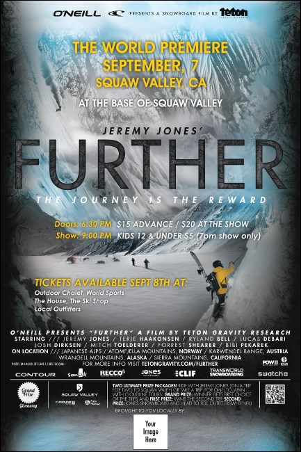 TGR FURTHER Poster with logo banner Product Front