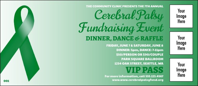 Green Ribbon VIP Pass Product Front