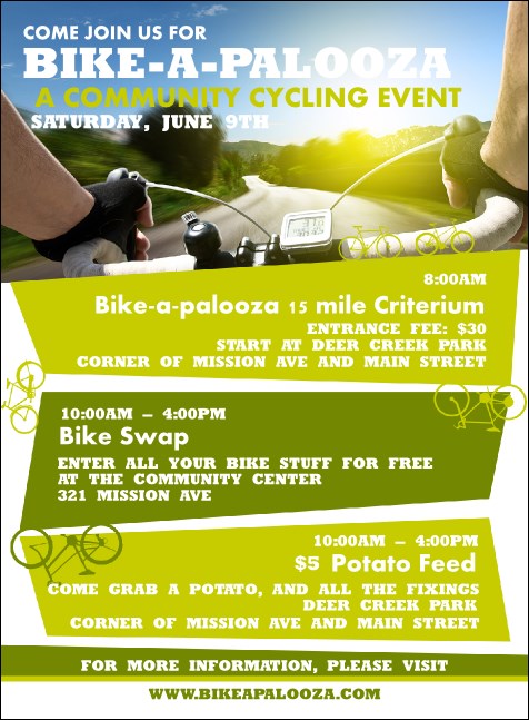 Bike A Palooza Invitation Product Front