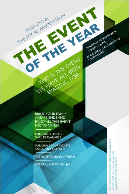 All Purpose Hex Poster Product Front